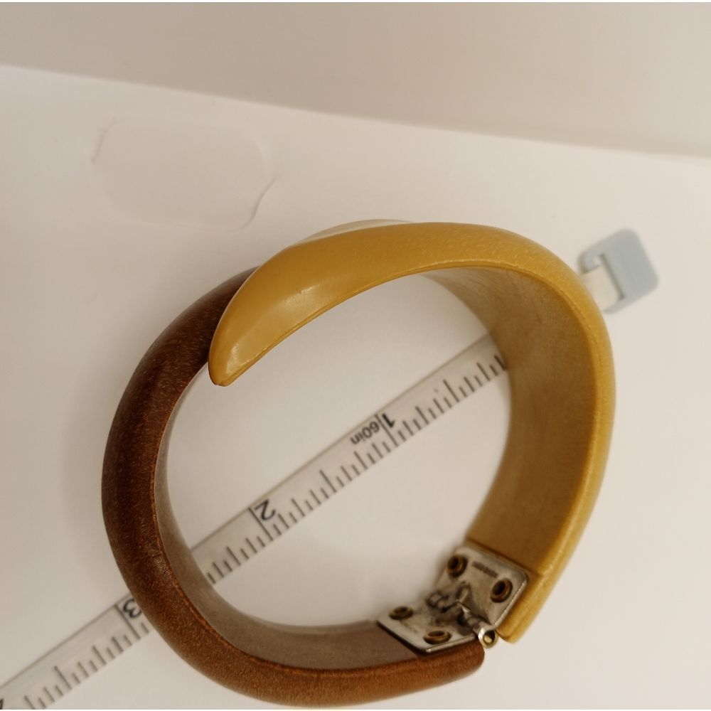 Two tone hinged bracelet - Picture 9 of 10